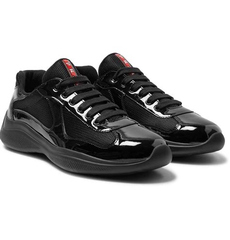 prada mens black shoes